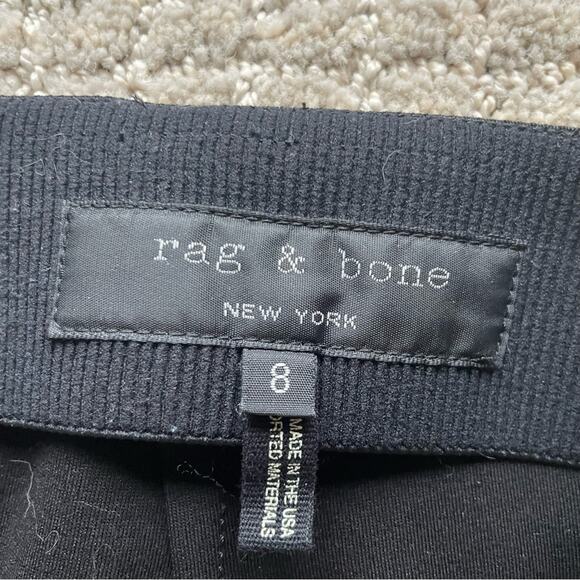 rag & bone Annie Cropped Ponte Pants in Black Size 8 - Picture 4 of 7